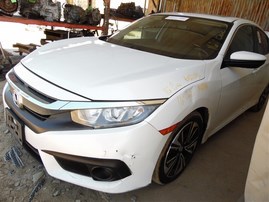 2016 Honda Civic EX-L White Sedan 1.5L Turbo AT #A24914